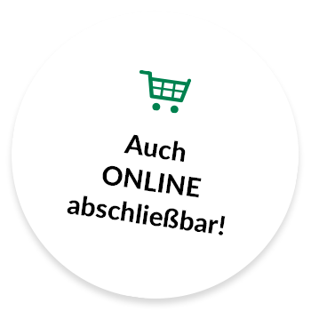 Auch ONLINE abschließbar!